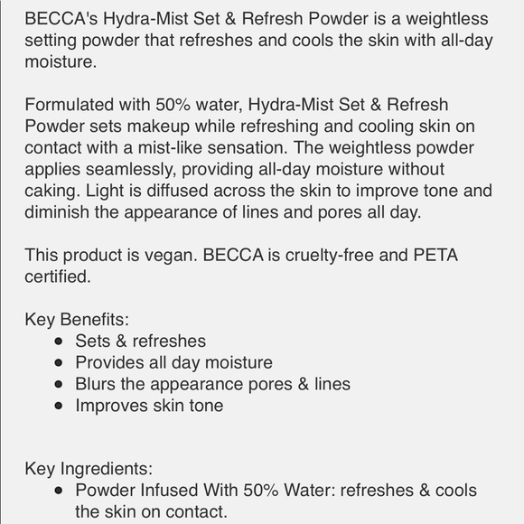 🔴FLASH SALE🔴 Hydra-mist Setting Powder - Picture 7 of 10